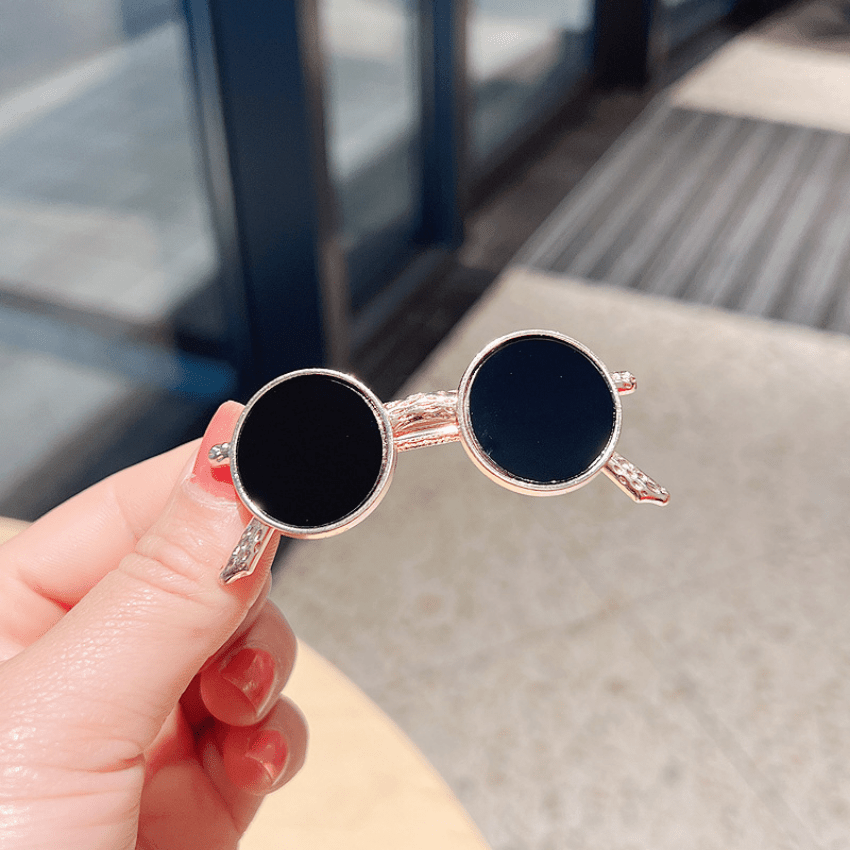 Funny Sunglasses Hairpin Metal Glasses Hair Clip Hair Accessories For Girls