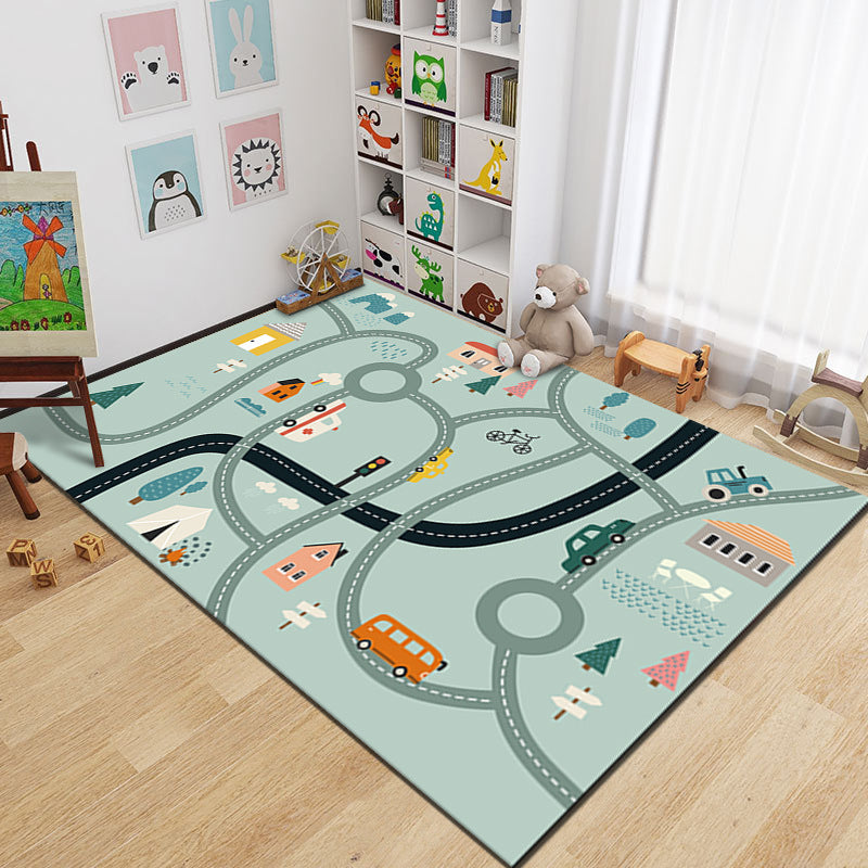 Cartoon Kindergarten Floor Mat Parent-child Hopscotch Game Mat