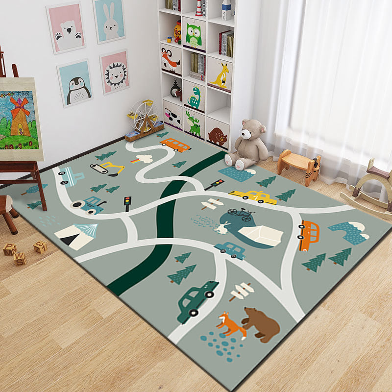 Cartoon Kindergarten Floor Mat Parent-child Hopscotch Game Mat