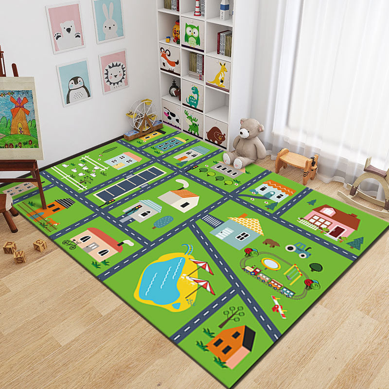 Cartoon Kindergarten Floor Mat Parent-child Hopscotch Game Mat