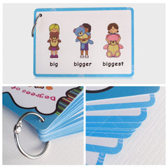 Educational Adjective Flashcards Ages 3-6, Comparative & Superlative