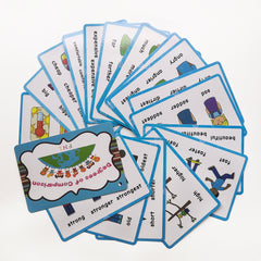 Educational Adjective Flashcards Ages 3-6, Comparative & Superlative