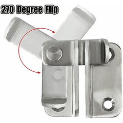 Stainless Steel Deadbolt Sliding Door Locks - 1pc