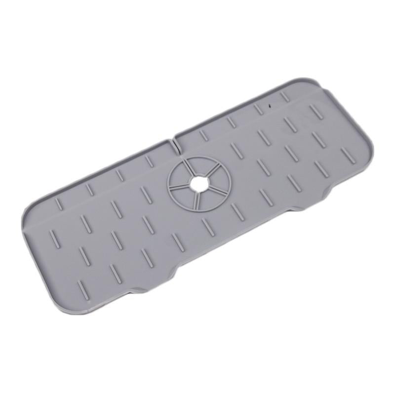 Silicone Dish Drying Mat for Sink Sponge Drain Rack Faucet Splash Catcher