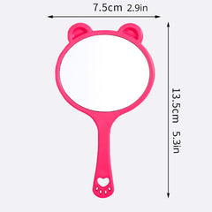 Cat Hand Mirror Portable Cosmetic Touch up Mirror for Makeup & Skincare