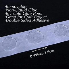 100 Pcs Clear Glue Points Dots Double Sided Adhesive for Balloons Craft