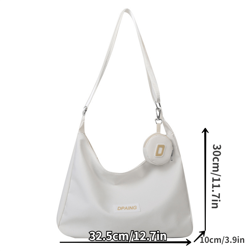 Large Nylon Hobo Bag Crossbody Shoulder Purse