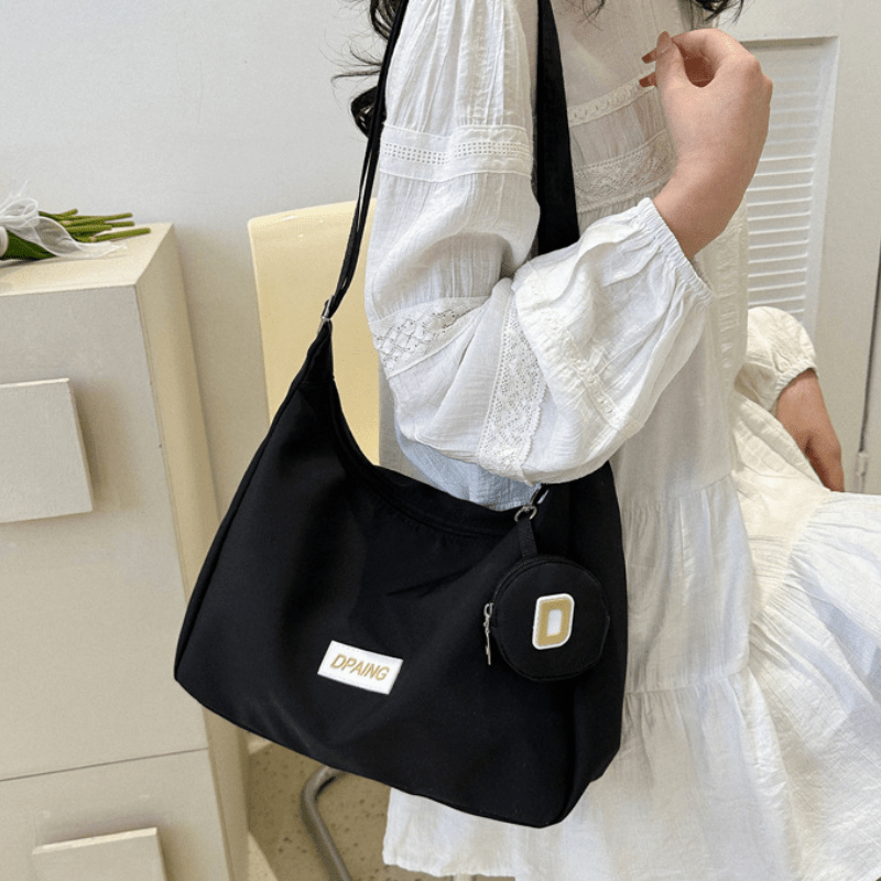 Large Nylon Hobo Bag Crossbody Shoulder Purse