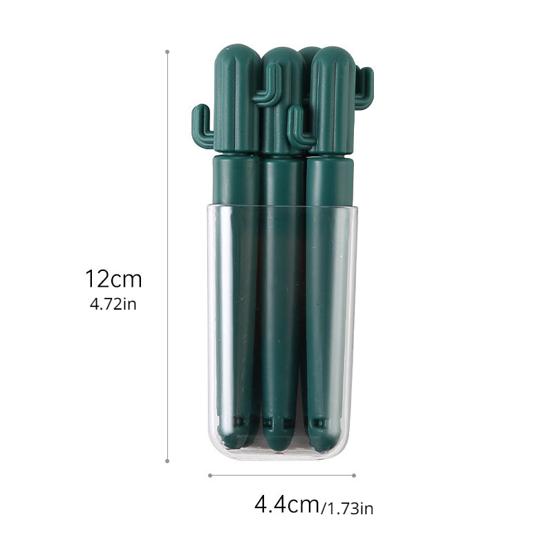 5pcs Cactus Food Bag Sealing Clip with Magnet