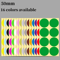 15 Multicolor Dot Sticker Round Adhesive Label DIY Stickers