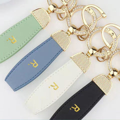 R Letter Horseshoe Buckle Alloy Keychain Pendant Gift