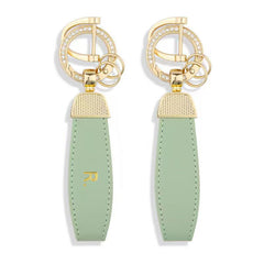 R Letter Horseshoe Buckle Alloy Keychain Pendant Gift