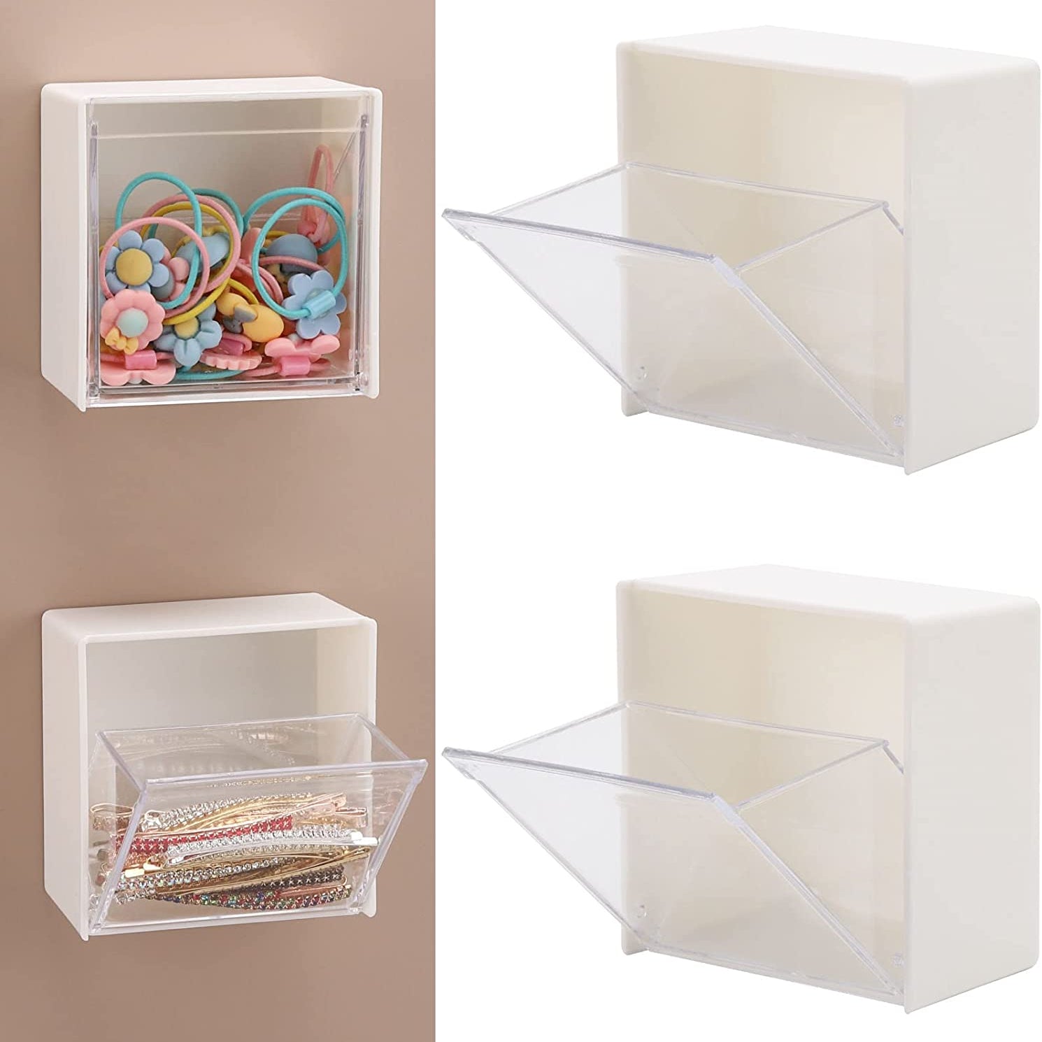 Swab Holder Dispenser Wall Mounted Organizers Storage Box Containers