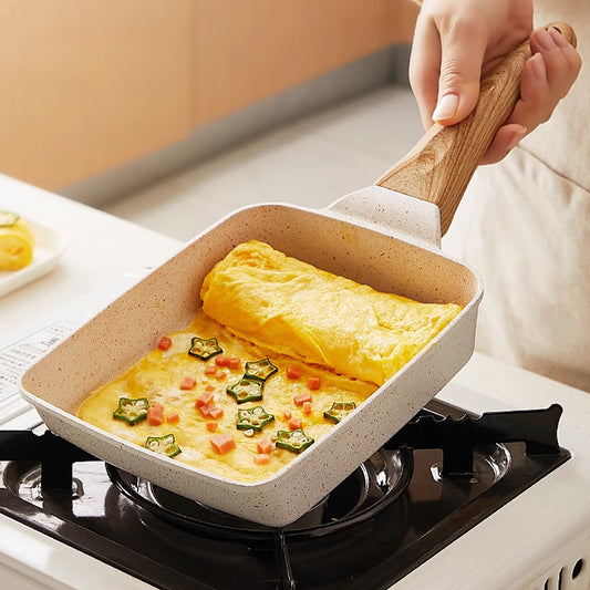 Japanese Tamagoyaki Egg Pan 14.99cmx17 Cast Iron Rectangle Small Frying Pan