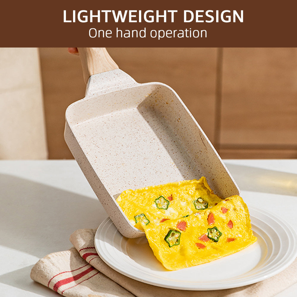 Japanese Tamagoyaki Egg Pan 14.99cmx17 Cast Iron Rectangle Small Frying Pan