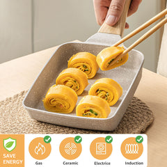 Japanese Tamagoyaki Egg Pan 14.99cmx17 Cast Iron Rectangle Small Frying Pan