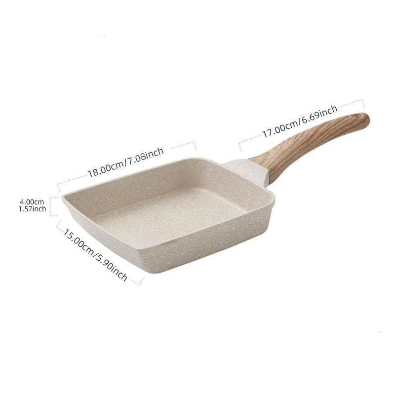 Japanese Tamagoyaki Egg Pan 14.99cmx17 Cast Iron Rectangle Small Frying Pan