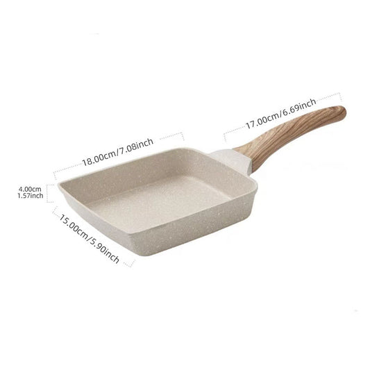 Japanese Tamagoyaki Egg Pan 14.99cmx17 Cast Iron Rectangle Small Frying Pan