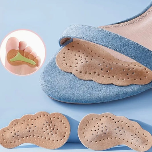 Leather Forefoot Pad For Women Sandals High Heels Insoles Non-slip Shoes Insert