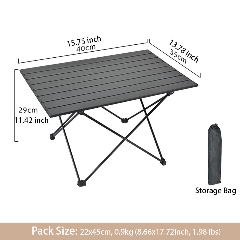 Lightweight Folding Camping Table with Carry Bag for Outdoor Activities