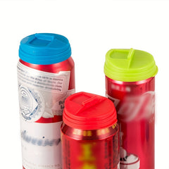 Reusable Leakproof Beverage Can Covers - Standard Size Can Lid Protector