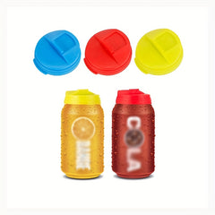 Reusable Leakproof Beverage Can Covers - Standard Size Can Lid Protector