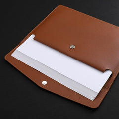 A4 Business PU Leather File Bag PVC Waterproof Storage Bag