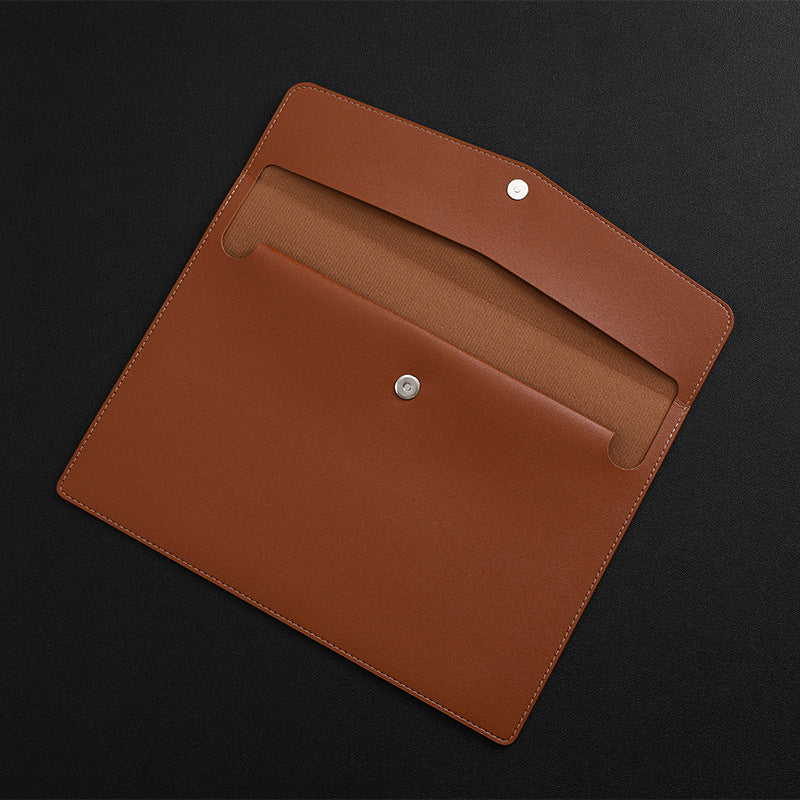 A4 Business PU Leather File Bag PVC Waterproof Storage Bag