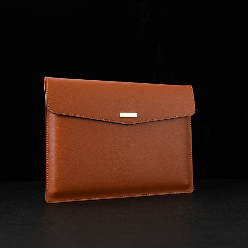A4 Business PU Leather File Bag PVC Waterproof Storage Bag