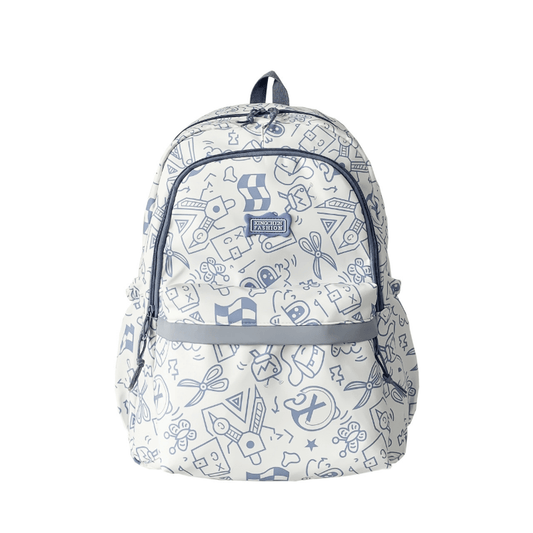 Graffiti Backpack Large Capacity Travel Backpack Laptop School Bag