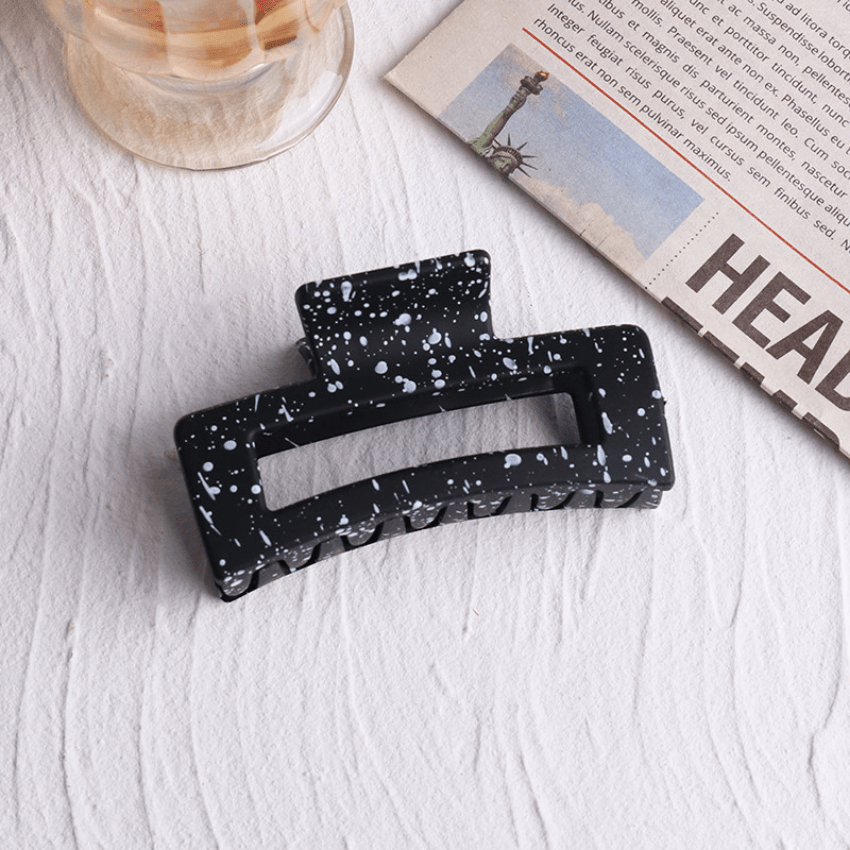 Splash Ink Pattern Large Hair Clip Claw Clip Accessories For Girls Kids