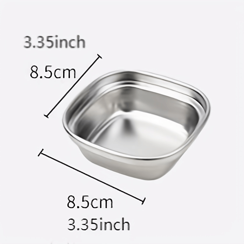 Stainless Steel Sauce Dish for BBQ and Kitchen, Perfect for Dipping