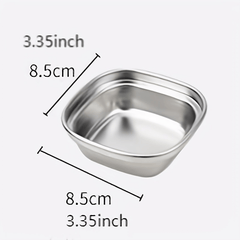 Stainless Steel Sauce Dish for BBQ and Kitchen, Perfect for Dipping
