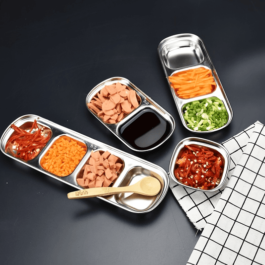 Stainless Steel Sauce Dish for BBQ and Kitchen, Perfect for Dipping