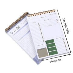 Daily Planner A5 Coil Book English Week Planner To Do List Schedule