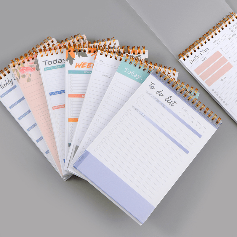Daily Planner A5 Coil Book English Week Planner To Do List Schedule