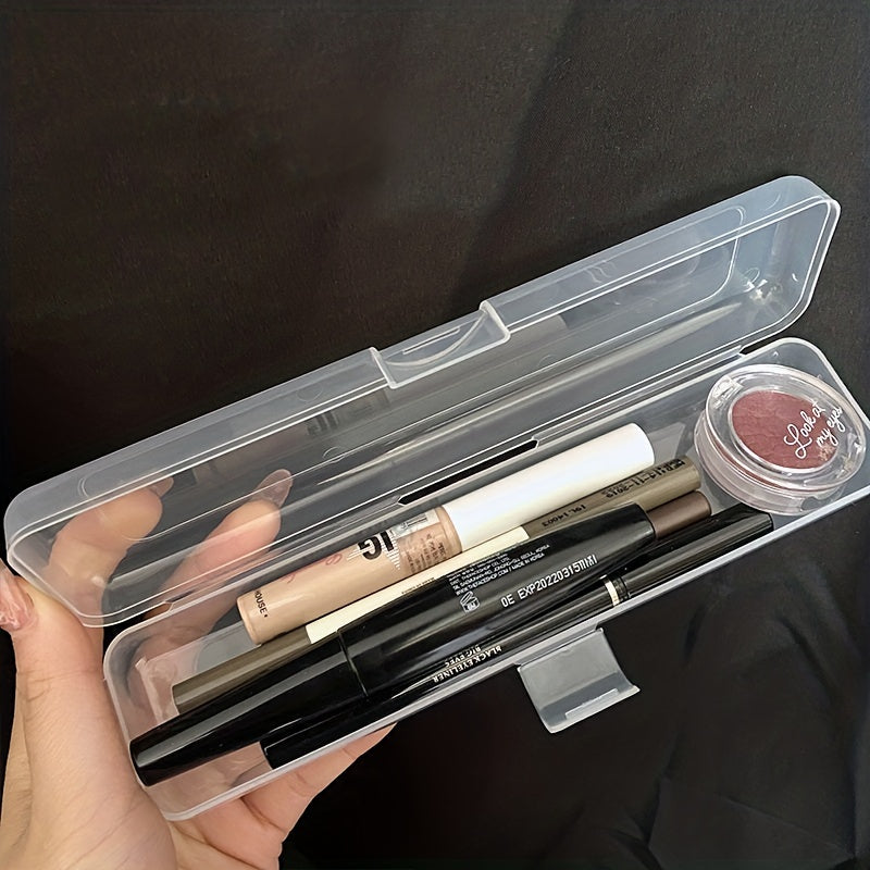 Clear Makeup Brush Organizer Cosmetic Box Travel Holder