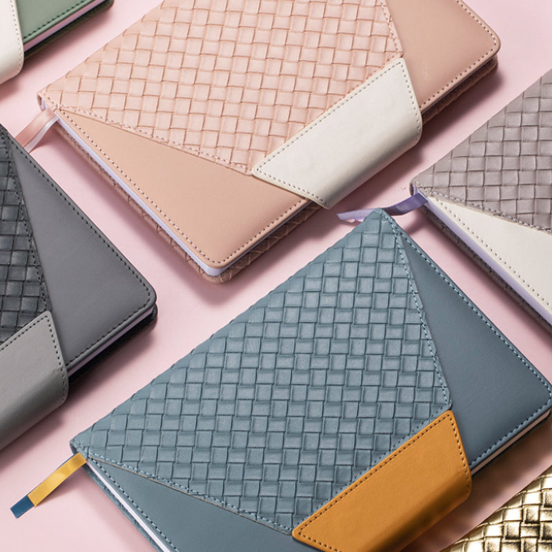 A5 Monthly Plan Sticker Set Leather Style Planner Undated Book