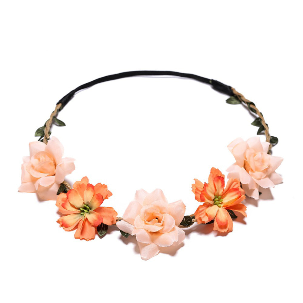 Floral Crown Headband Flower Crown Hair Accessories