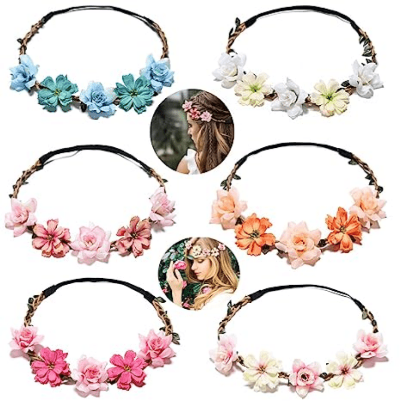 Floral Crown Headband Flower Crown Hair Accessories