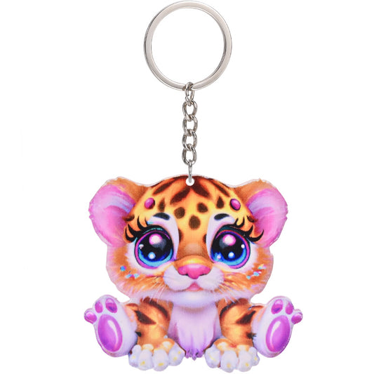Tiger Acrylic Car Mini Keychain Pendant Christmas Tree Decoration Ornament