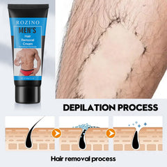 Men Hair Removal Cream Gentle Hair Remover For Unwanted Body Hair 60g