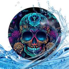 2pcs Skull Head Car Cup Holder Coaster Purple/Coffee Roses