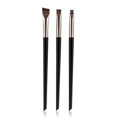 3pcs Fine Angled Eyeliner Brush Ultra Thin Precision Eye Liner Makeup Brushes