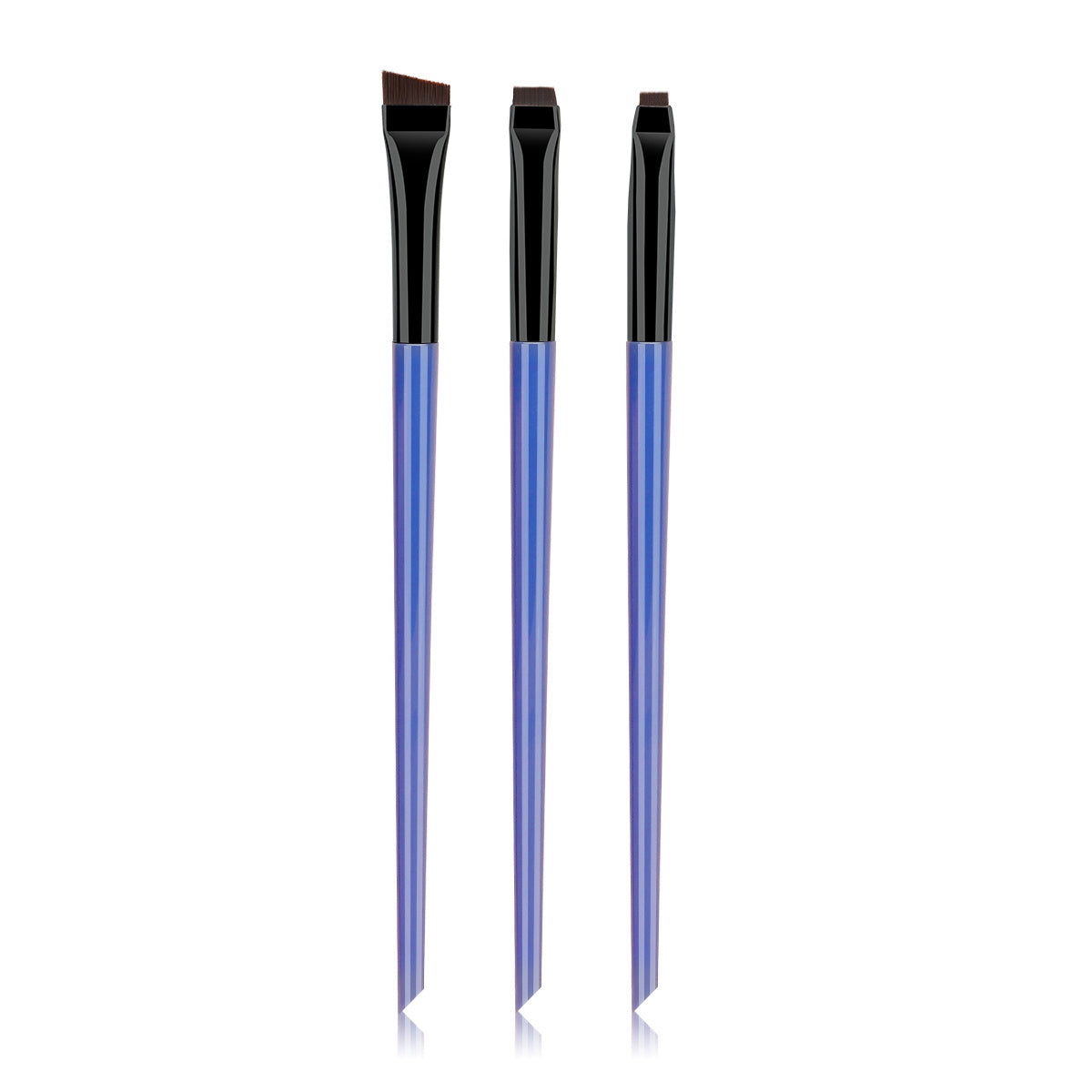 3pcs Fine Angled Eyeliner Brush Ultra Thin Precision Eye Liner Makeup Brushes