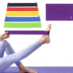 5pcs Yoga TPE Tension Band Elastic Resistance Band for Body Stretching