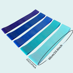 5pcs Yoga TPE Tension Band Elastic Resistance Band for Body Stretching