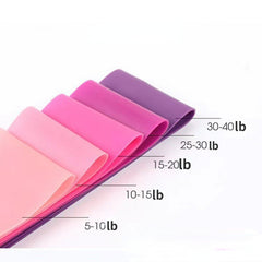 5pcs Yoga TPE Tension Band Elastic Resistance Band for Body Stretching