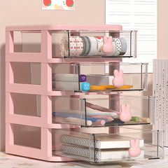 Pink Rabbit Makeup Drawer Storage Box - Durable Organizer