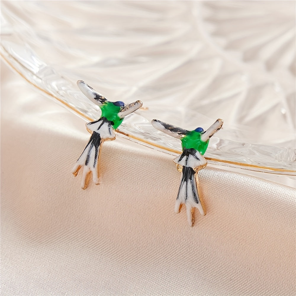 Hummingbirds Shaped Stud Earrings Jewelry Accessories